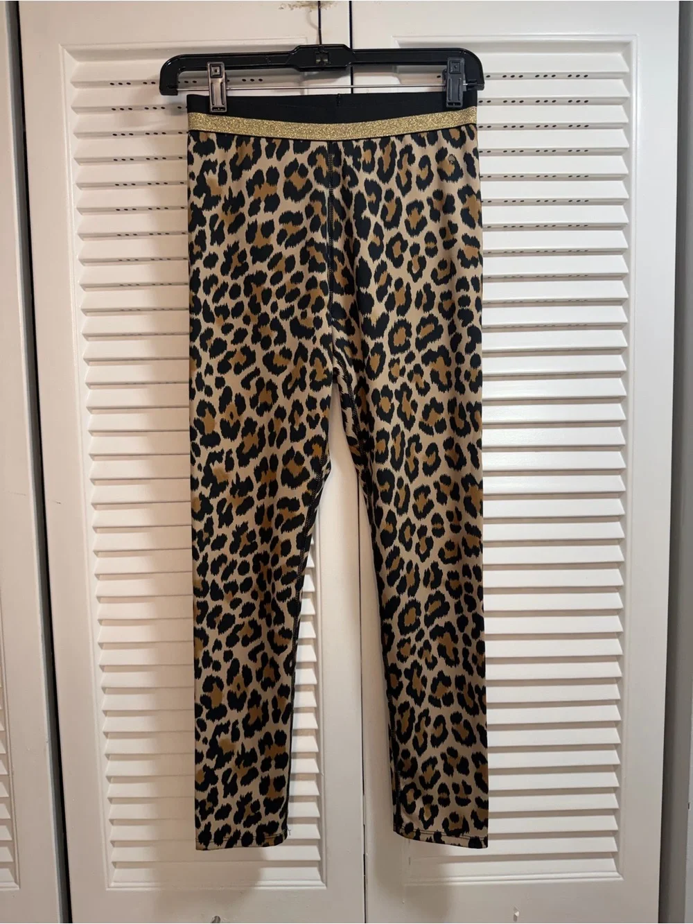 kate spade Leopard Print Leggings with Gold Waistband